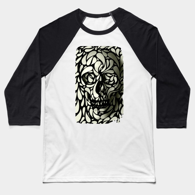 Skull 4 Baseball T-Shirt by aligulec